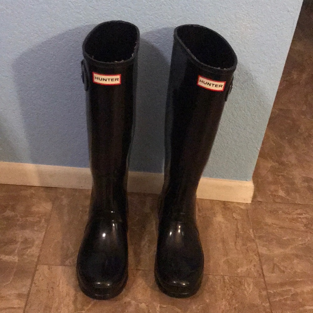 Hunter Glossy Tall Rain Boots